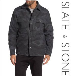 SLATE & STONE CAMO WOOL JACKET